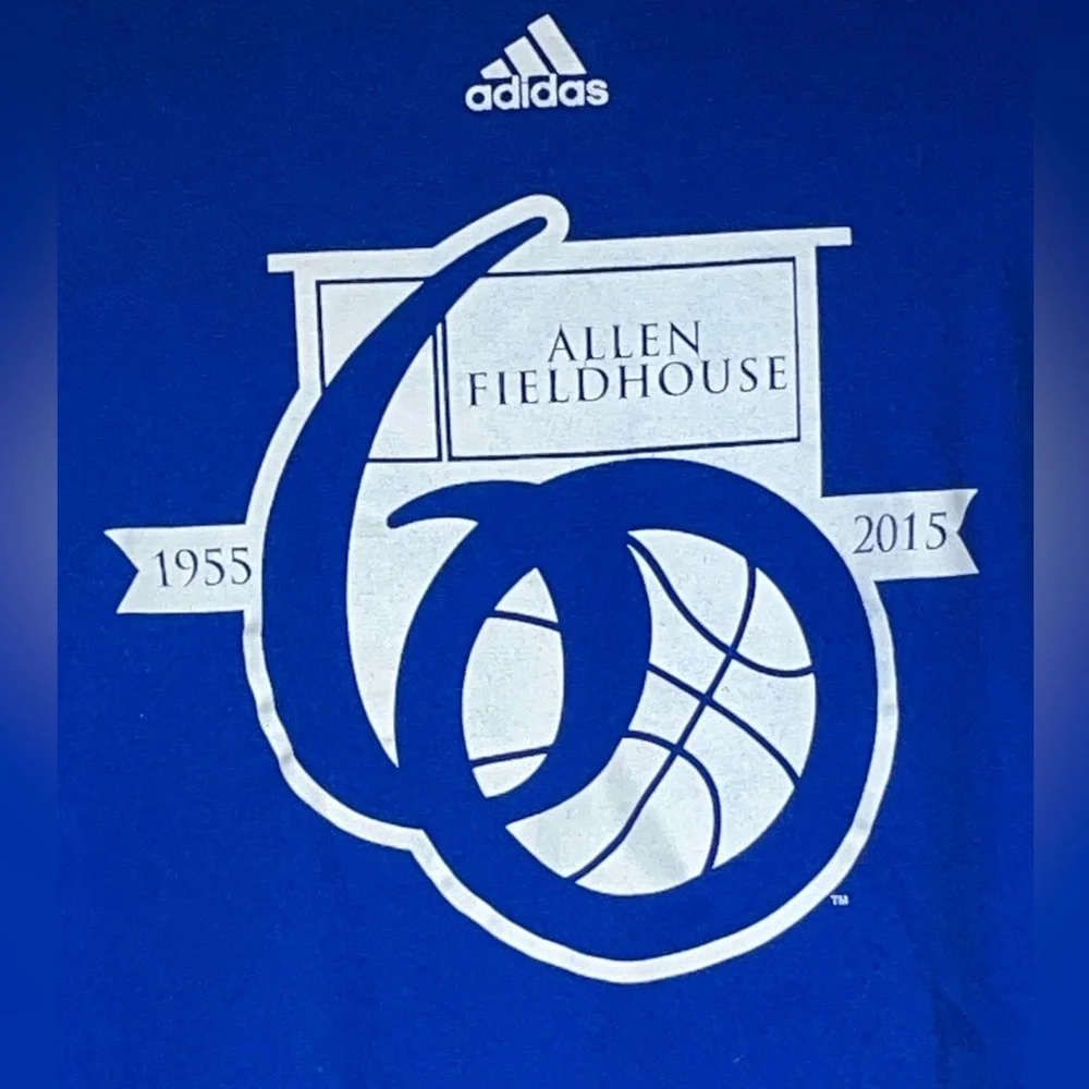 Adidas Kansas Jayhawks Allen Fieldhouse 60th Anniversary T-Shirt
